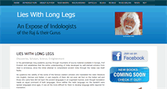 Desktop Screenshot of lieswithlonglegs.com